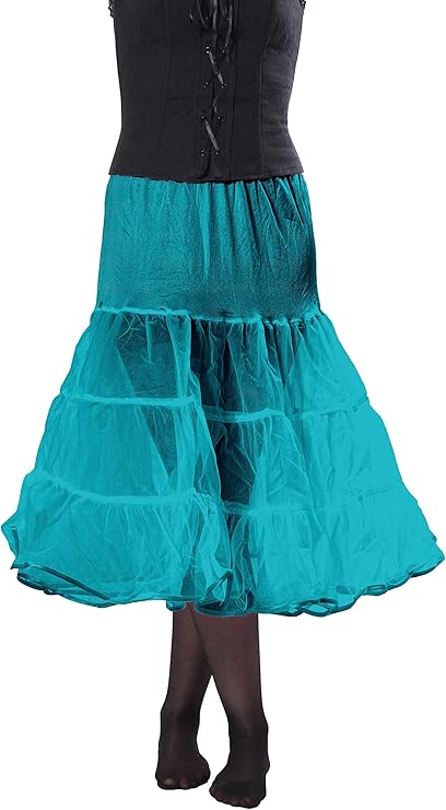 04 厘米女式衬裙尼龙过肩衬裙,复古连衣裙,贵宾裙,或乡村摇滚乐