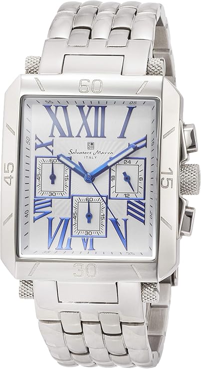 取寄品 正品salvatore marra手表 萨瓦托雷马拉 sm17117-sswhbl 方形