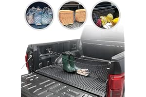 信封式后备箱网格货物网 适用于福特 F150 2015 - 2023 汽车配件 - 高级后备箱收纳和存储 - 皮卡车货物床