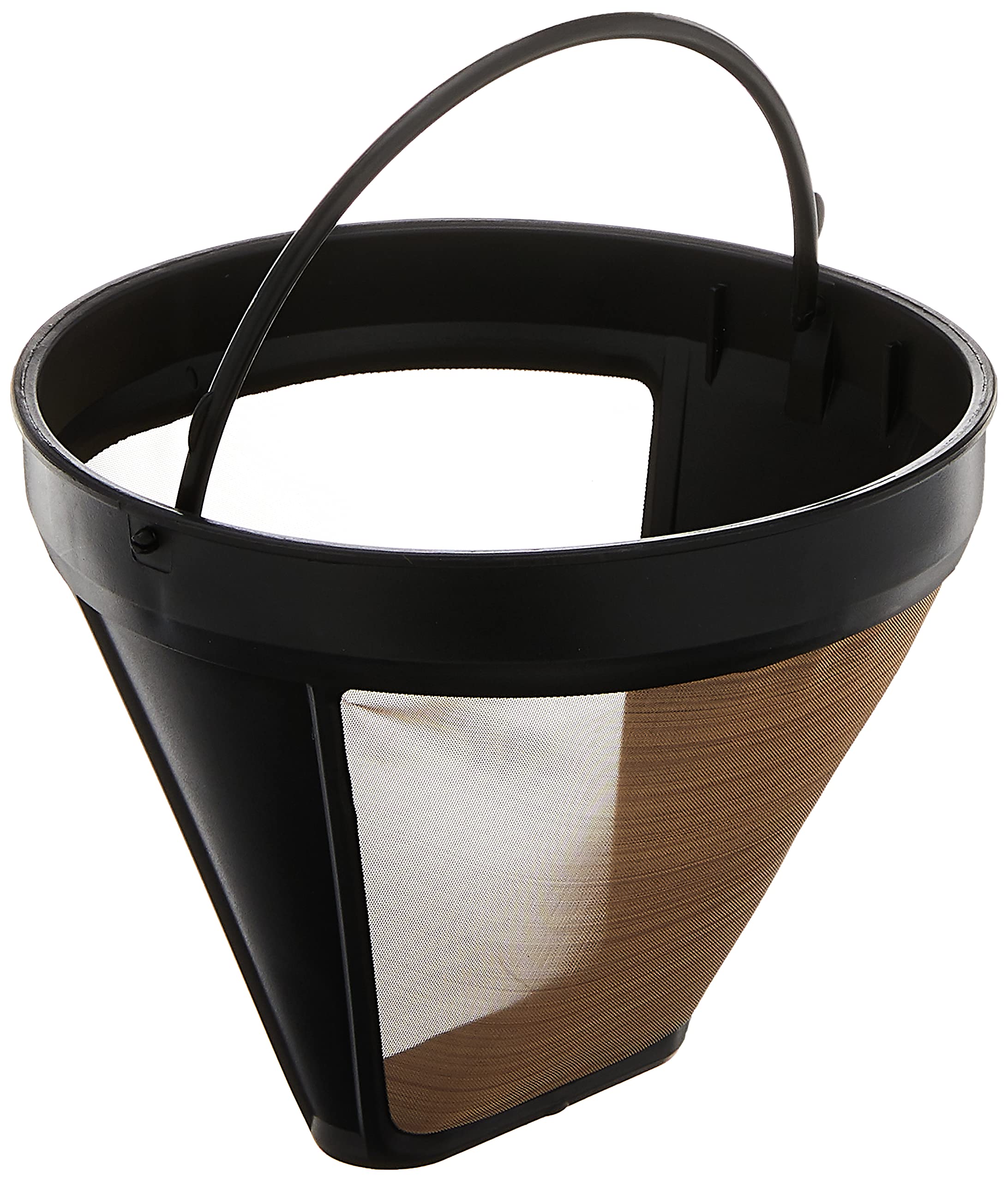 BRAUN Brown Gold Permanent Coffee Filter, reusable # 4 cone, no paper filter required, suitable for coffee machine series 7 and 9, BRSC002