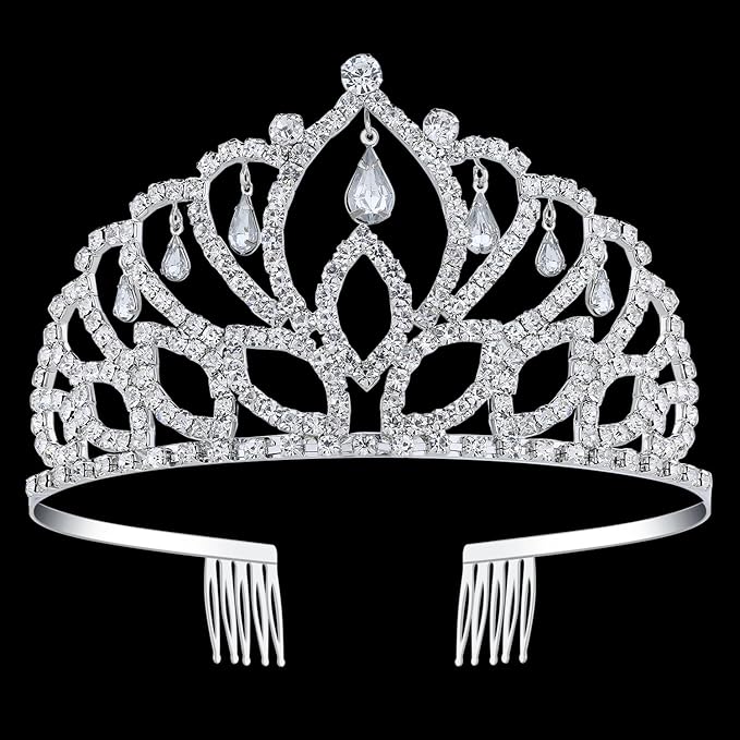 babeyond 盛会舞会皇冠水晶婚礼新娘成人礼皇冠头带