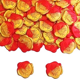 cofalery 蜡密封贴纸自粘迷迭香密封贴纸用于字母密封蜡印章,婚礼邀请