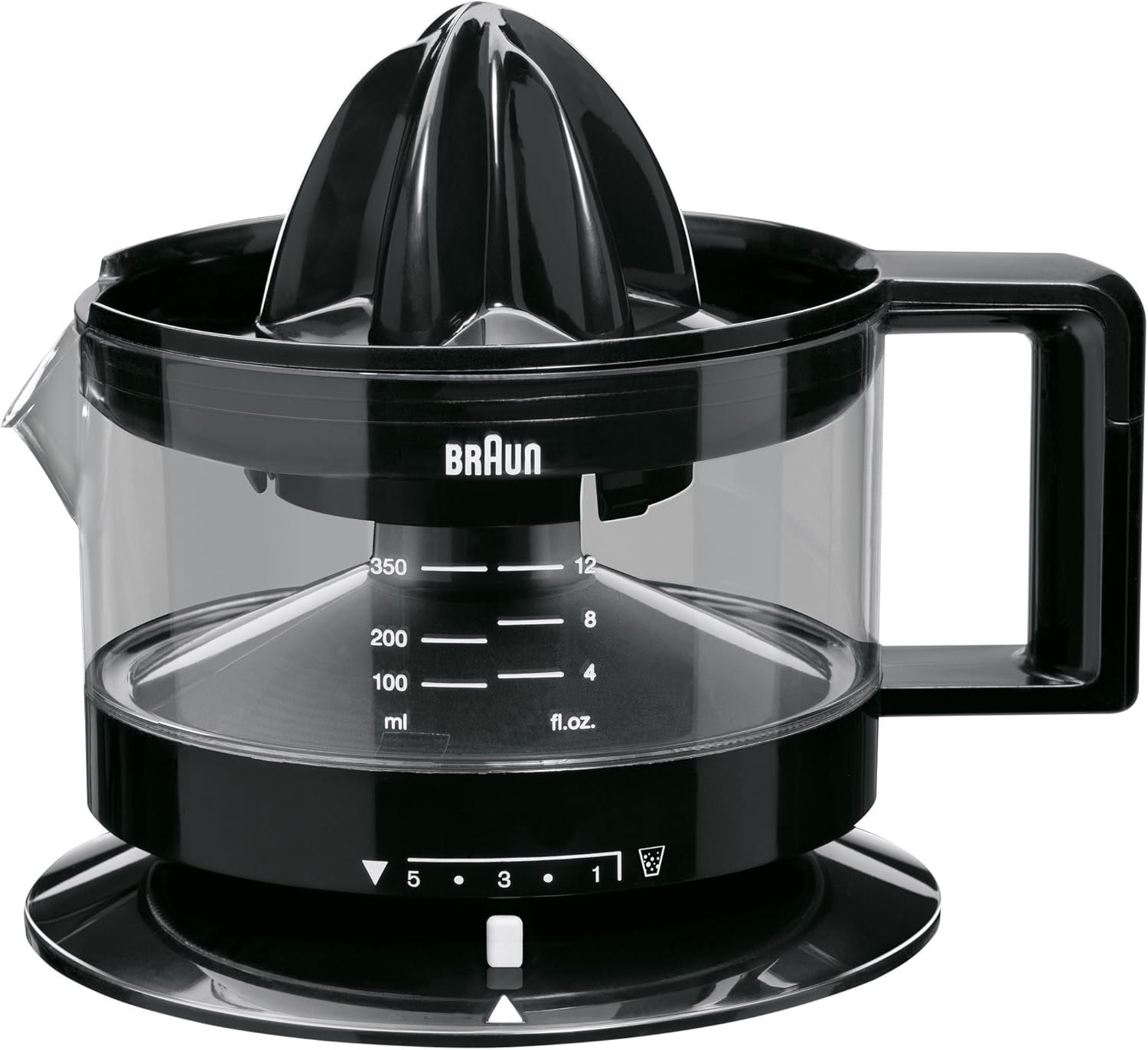 braun 博朗 cj3000 bk 柑橘榨汁机带壳精准校准 350 毫升,果肉数量