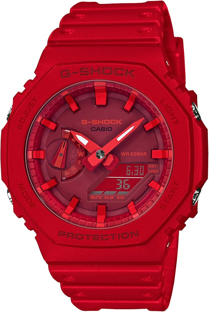 casio卡西欧 腕表 g shock 碳核心防护结构 ga-2100-4ajf 男款 红色