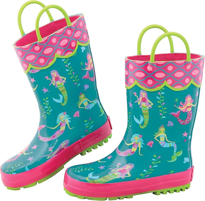 stephen joseph 女童全件印花雨靴