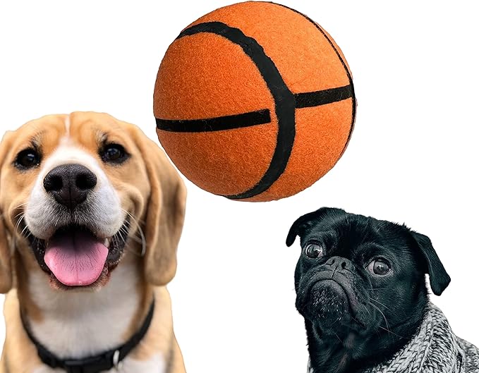 pet doggy play 篮球和足球设计狗狗小狗玩耍锻炼训练球适合所有狗 xl