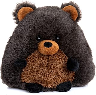 kids preferred sustain a-mals kai 黑熊填充动物毛绒玩具,采用再生