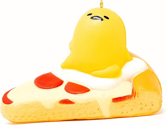 sanrio 三丽鸥 gudetama蛋黄慢回弹软软玩具(比萨) 适用于生日礼物