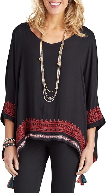 democracy 女士肘部弯头 slv 方形上衣