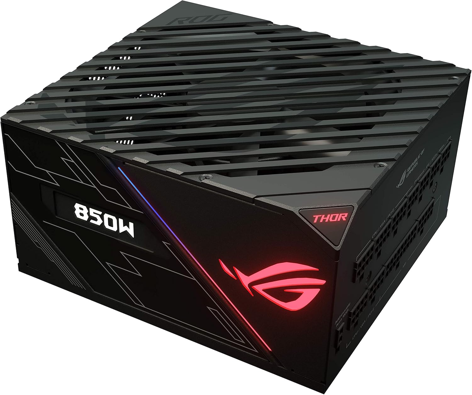 asus 华硕-asus 华硕 rog 雷神 850 w 铂金电源单元 aura sync 和