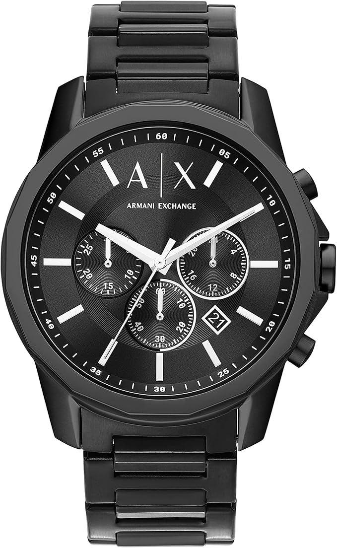 a|x armani exchange 手表 ax1722 男士 黑色