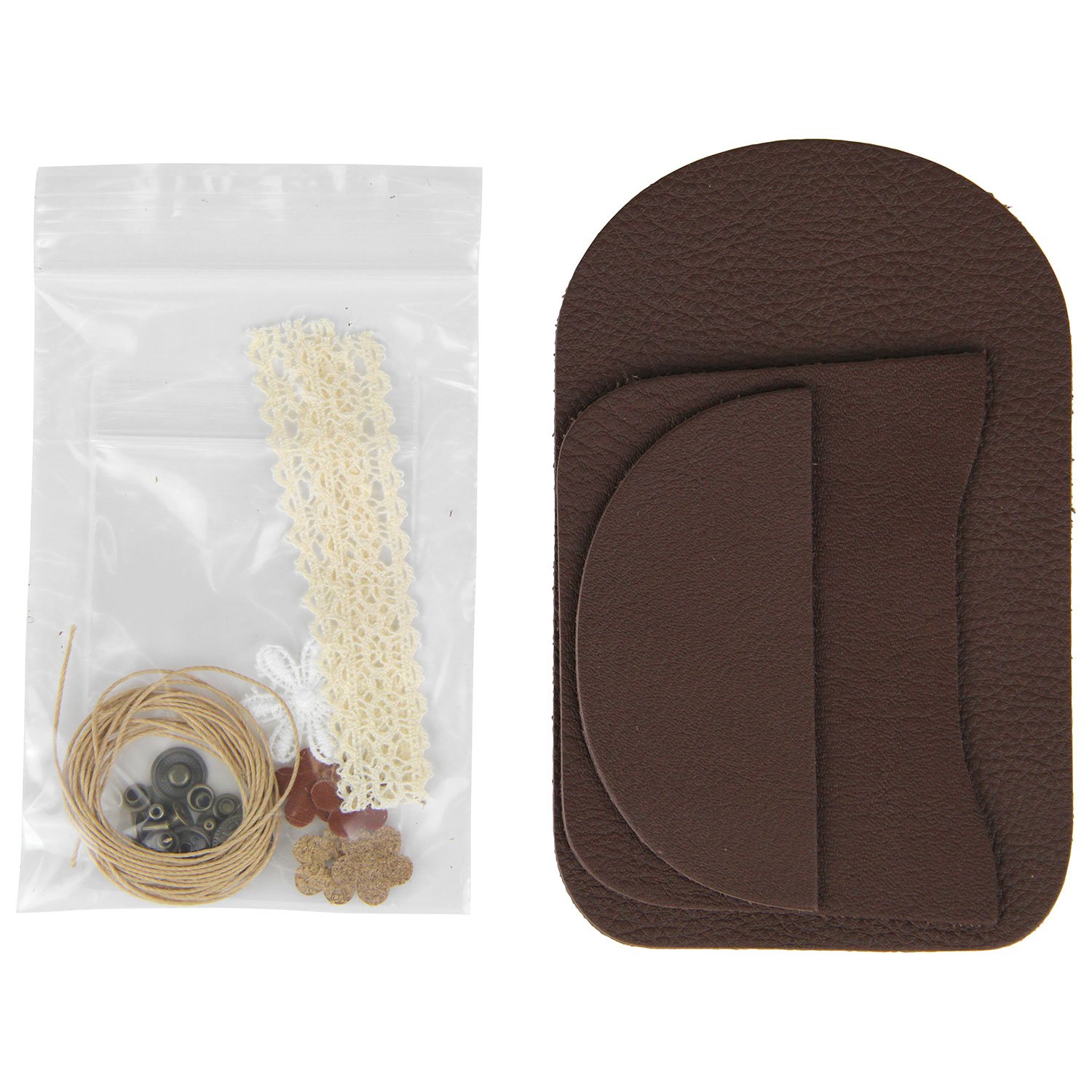 Lace series hand-sewn set flower purse 8.5× 7cm 1141487