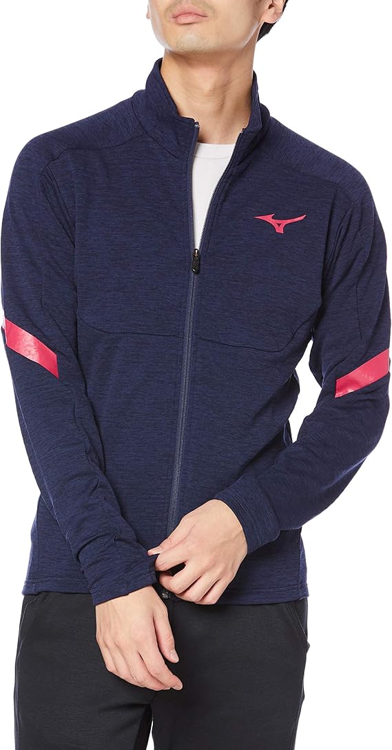 mizuno美津浓田径服弹力抓绒夹克mtc款u2mc0501