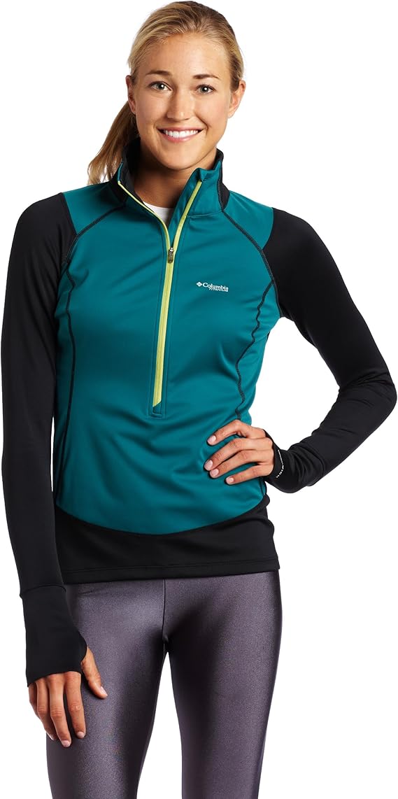 女式 windefend 1/2 拉链长袖衬衫 【columbia 哥伦比亚】 服饰箱包