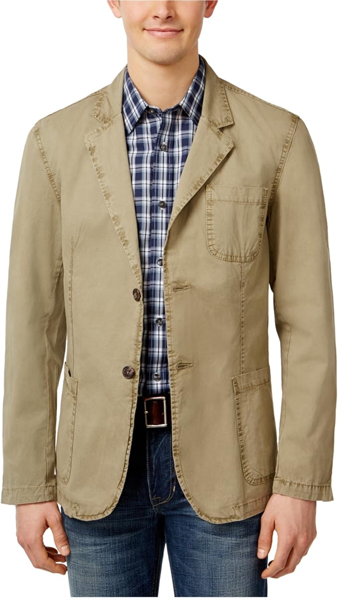 weatherproof 复古男式染色贴袋西装