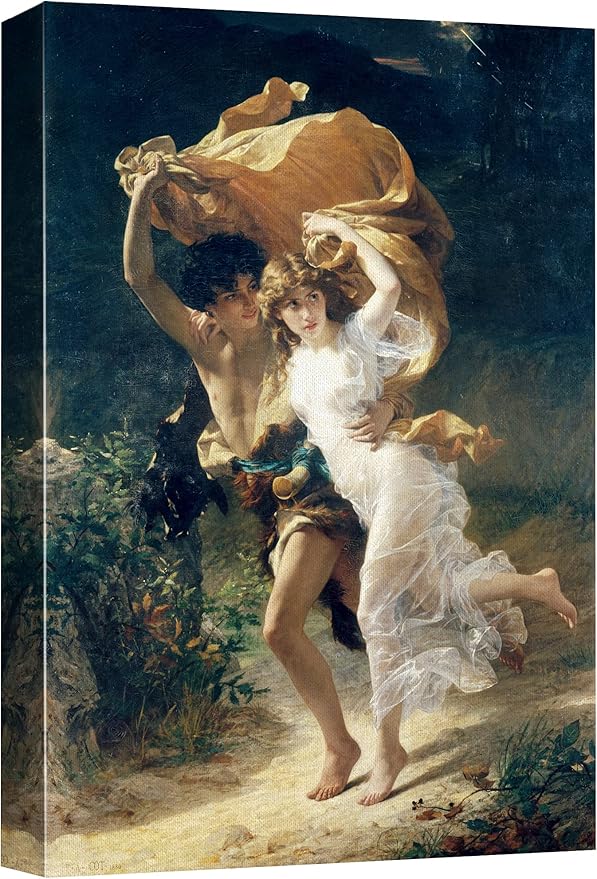 wall26 - pierre auguste cot 的《风暴》- 帆布印
