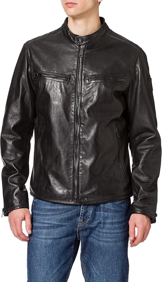 strellson 史尊臣 高级男士 strellson 皮夹克