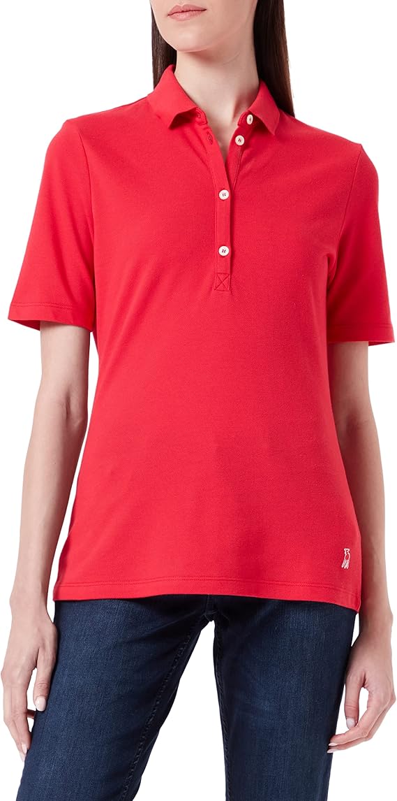 maerz 女式 damen polo衫 uni,grenadine,regular, 红色(grenadine)