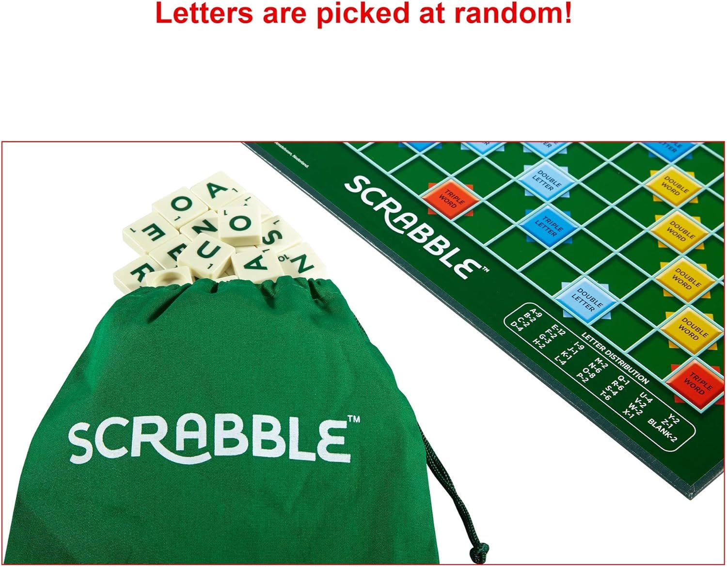 Scrabble 原版英语文字图版游戏 玩具 亚马逊中国