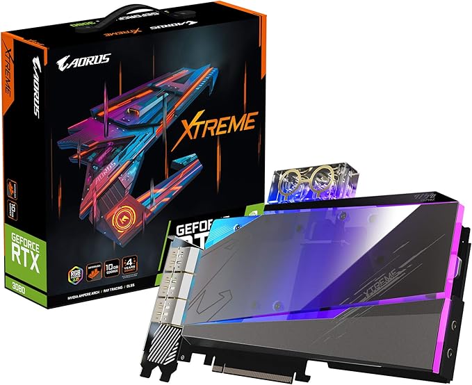 gigabyte 技嘉 aorus geforce rtx 3080 xtreme waterforce wb 10g