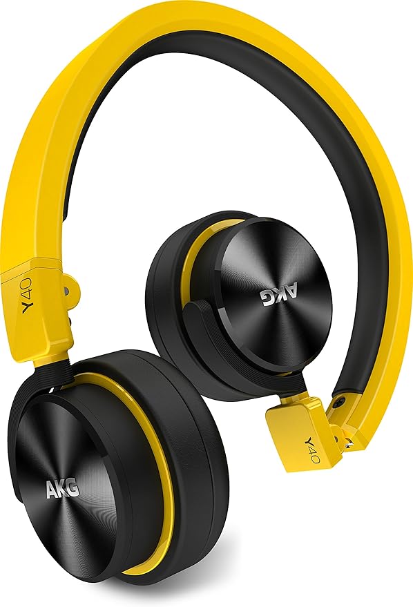 akg y40 密闭型耳盖式头戴耳机便携式 黄色 y40yel【日本正品】