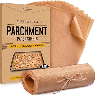 烤盘 16 x 24 英寸 220 张羊皮纸烘焙片 bakers signature | 预裁