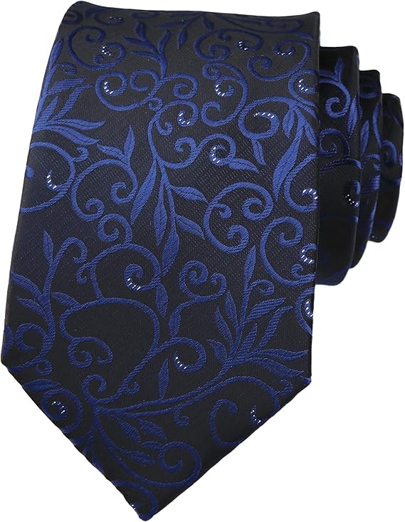 男式新颖花卉婚礼领带提花梭织豪华图案修身领带899厘米