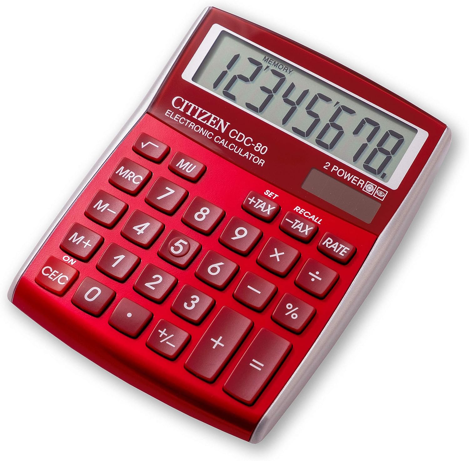 citizen 西铁城 cdc 80 计算器 红色