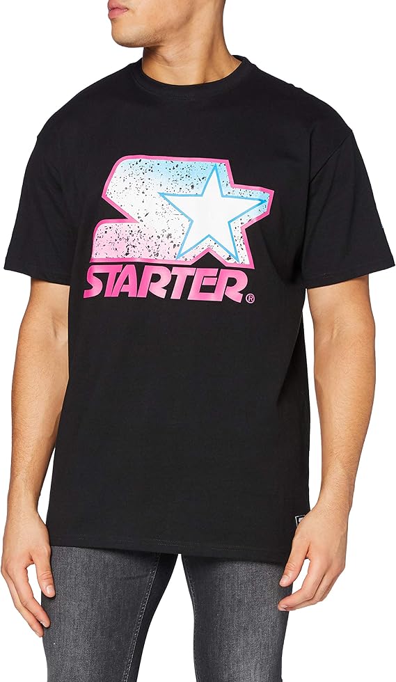starterblacklabel男式starter多色徽标t恤