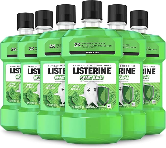 listerine 李施德林 smart rinse 儿童无酒精防蛀氟化钠漱口水,经 ada