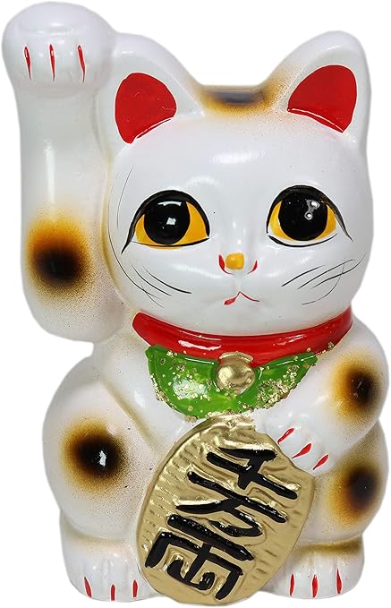 招财猫白手长小判猫 右手 常滑烧 参考照片为8号 全色3号 7号是手绘胡子 共8号 13 6 X 6 X 9 9cm Utw764 8 904 セトモノホンポ Setomonohonpo 价格报价图片