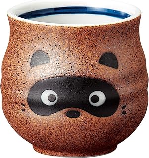 [宗峰窑] 寿司 茶杯 信乐 狸 小号 直径7.1×7.6厘米 488-06-463