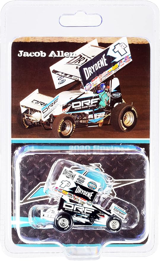 winged sprint 汽车 #1a 雅各布·艾伦 drydene 鲨鱼赛车世界 of