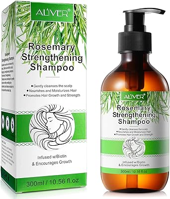 rosemary mint 强化洗发水净化洗发水,男女*增稠护理,渐进稀疏,300