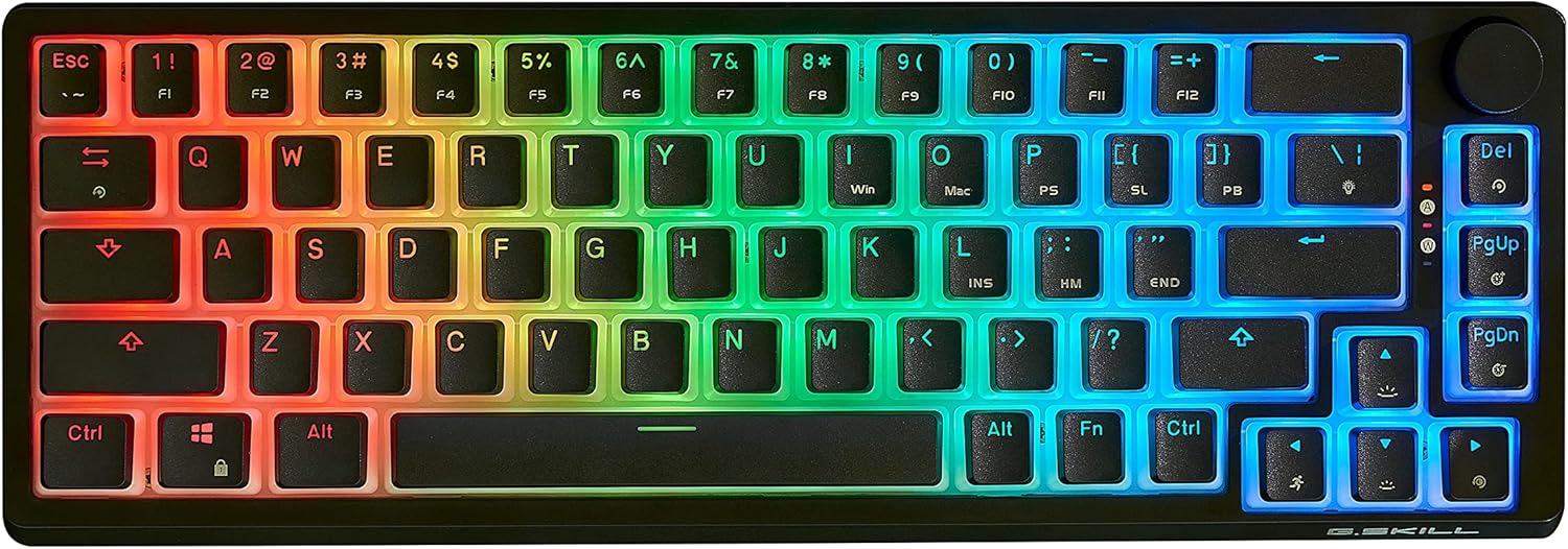 芝奇KM250 RGB 机械键盘 (67键) PBT 双键帽(黑色)