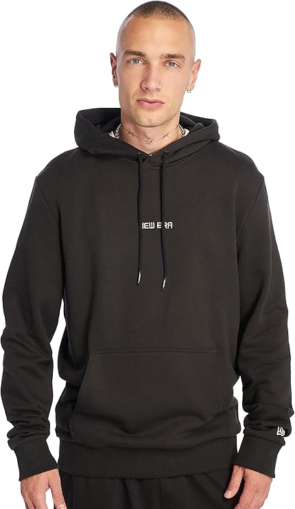 a new era 男士 ne essential 连帽衫运动衫,黑色,xl 码