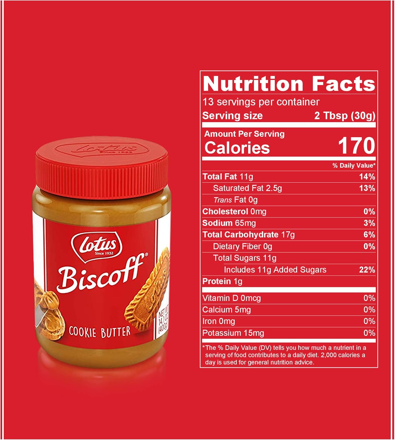 Lotus Biscoff 饼干黄油抹布 奶油色 非转 素食creamy 14 1 Ounce Pack Of 1 亚马逊中国 食品