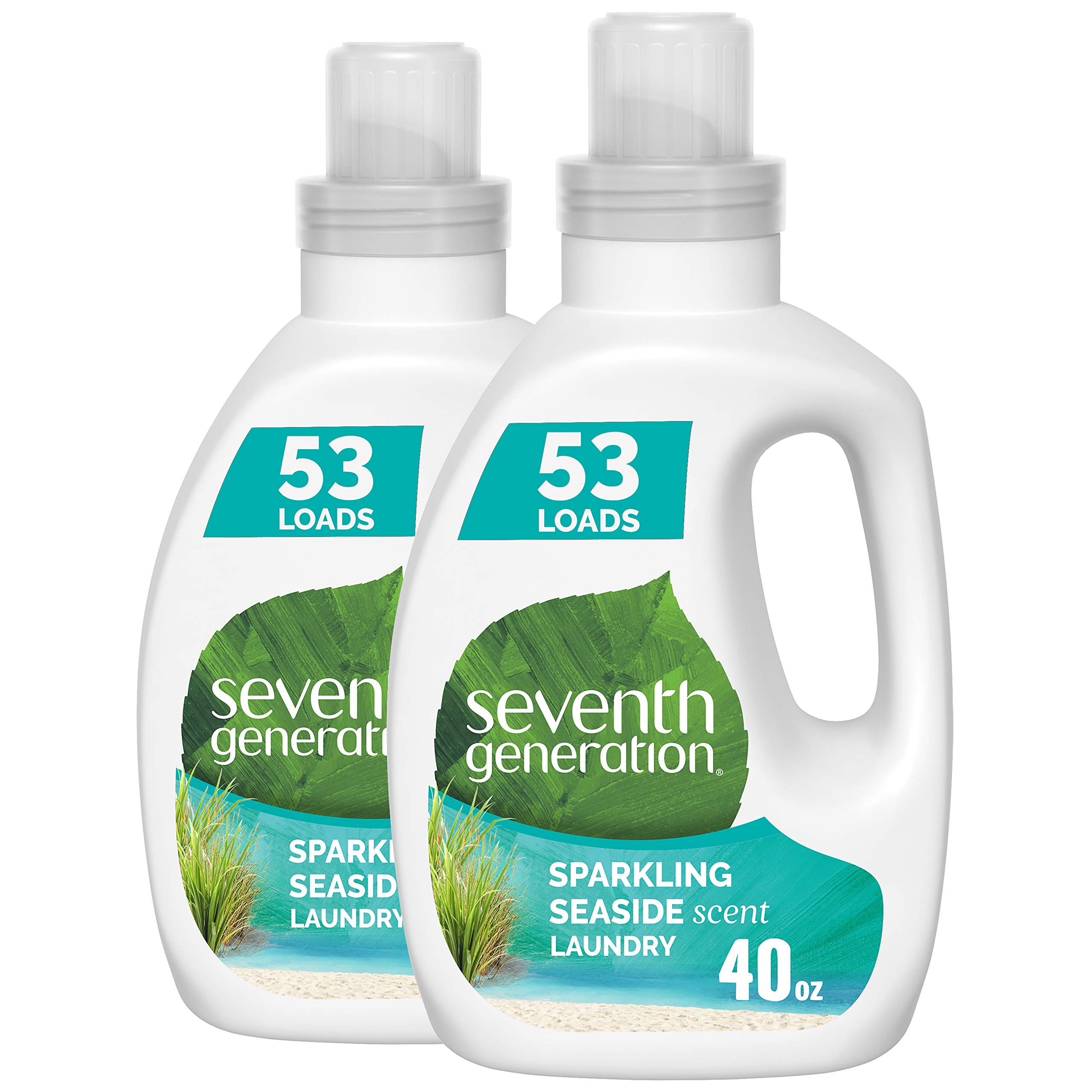 Seventh Generation * Seventh Generation Detergent Concentrate, Shiny Beach Scent,53 packs,40 fl oz (2 packs)(packaging may vary)