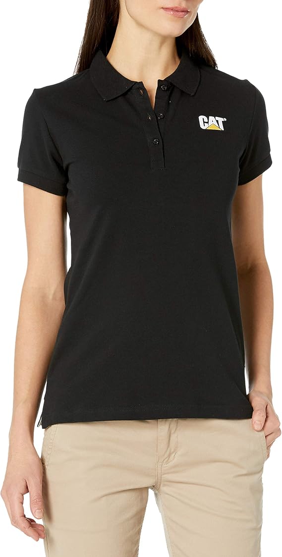 caterpillar 女式标志 s/s polo 衫