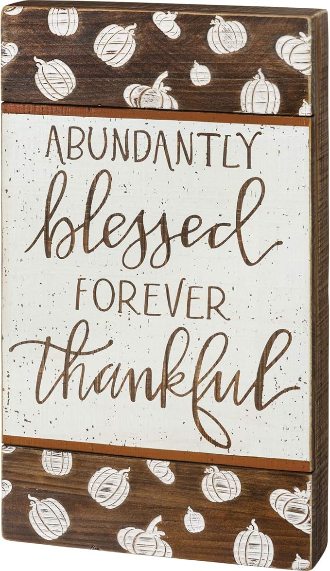 primitives by kathy pbk 秋季装饰 - abundantly blessed forever