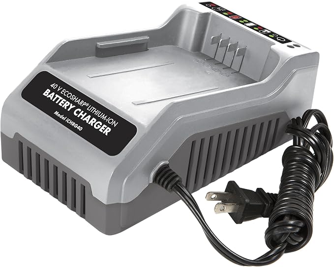 snow joe 40-volt ecosharp 锂离子电池充电器 灰色 ichrg40