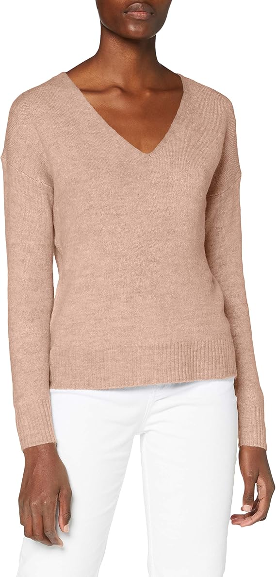jacqueline de yong 女士针织套头衫 v 领