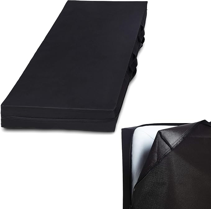 lumaland 床垫收纳袋 床垫套 100 x 200 x 25 厘米 带3面拉链和提手