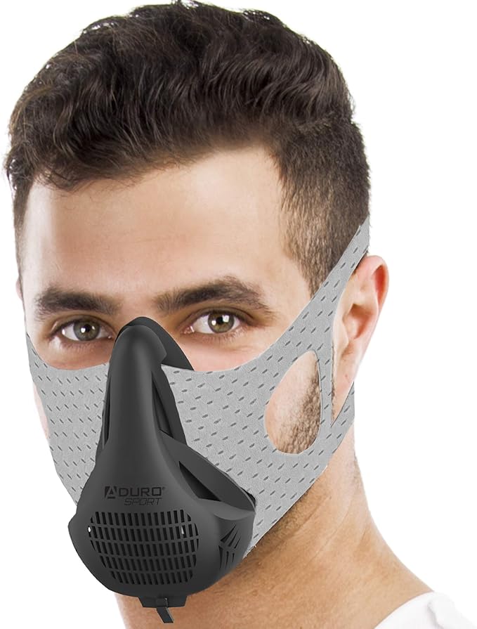 aduro 运动高海拔训练口罩有氧运动口罩跑步口罩*训练锻炼口罩男士*