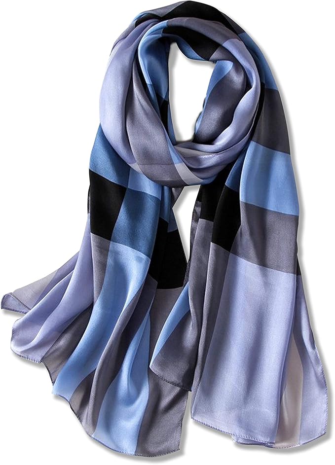 丝绸围巾长款轻质女士时尚围巾适合任何场合或季节 由 purple