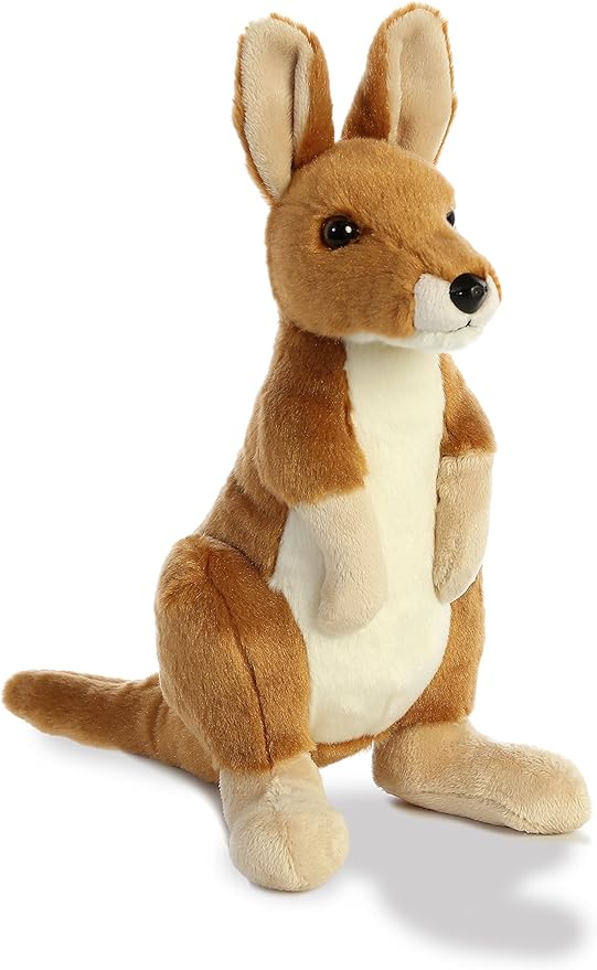 aurora world flopsie 玩具袋鼠毛绒玩具,12 英寸