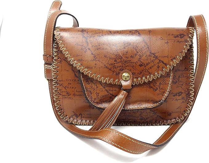 patricia nash 女士标志性地图系列 beaumont 翻盖皮革斜挎钱包