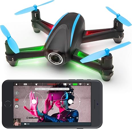 四轴飞行器无人机相机直播视频 蜻蜓室内户外wifi Fpv 无人机带2 节电池drone 亚马逊中国 玩具