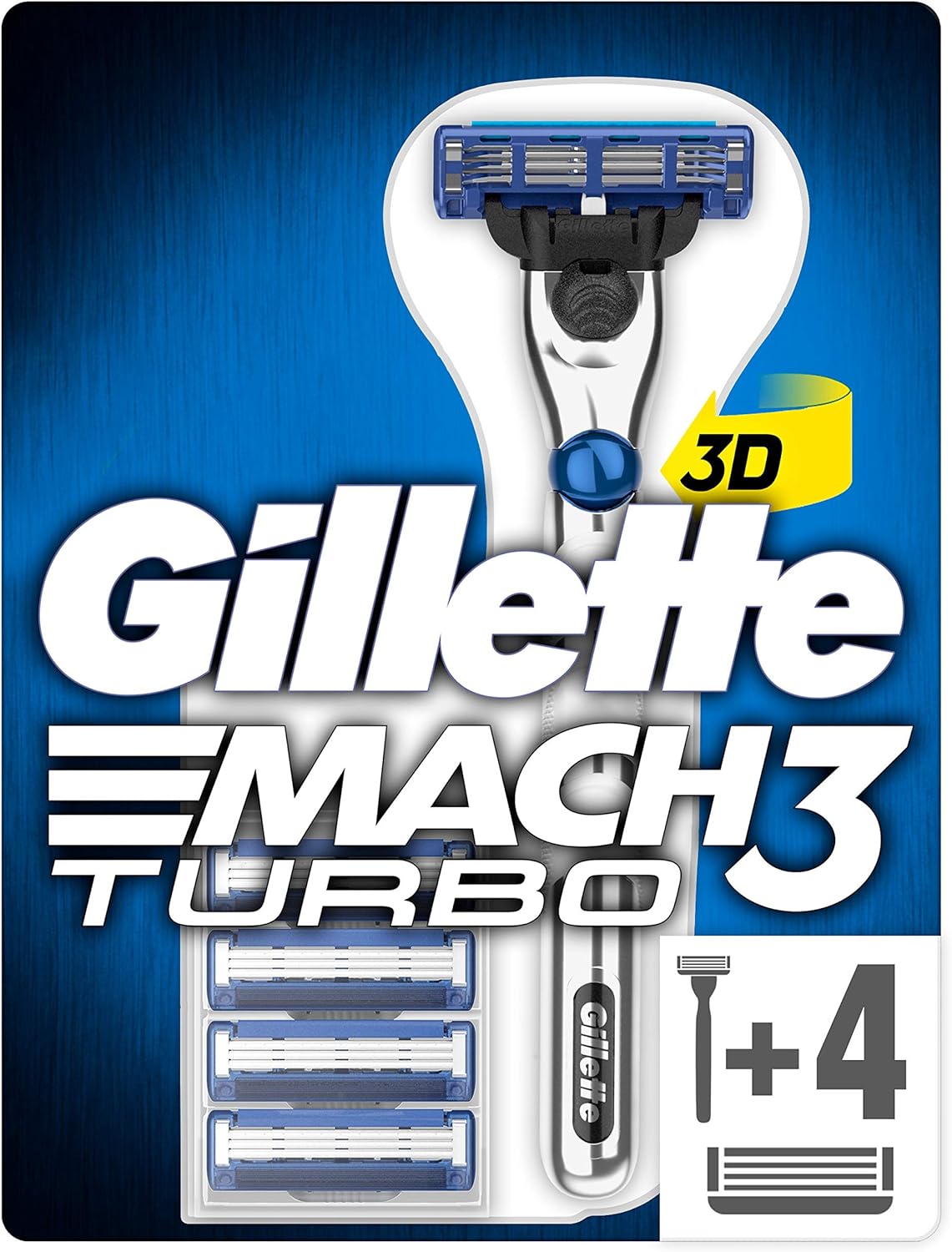 gillette 吉列 mach3 turbo 3d锋速3突破 男士剃须刀,附5件刀片