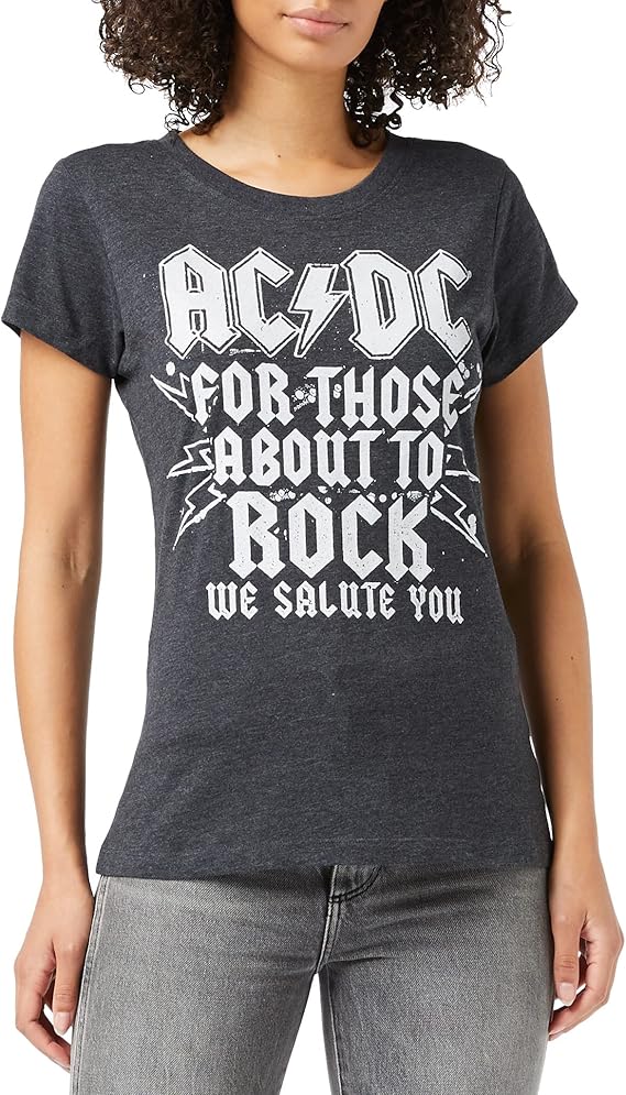 ac/dc 女式 salute t 恤